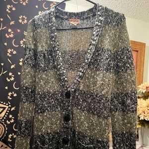 Mudd long button up sweater